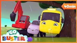 Rain Rain Go Away | Go Buster - Bus Cartoons & Kids Stories