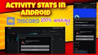 How To Add Activity Stats In Discord Like Pc In Android | #discord #android