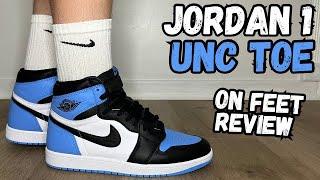 EARLY REVIEW! Jordan 1 UNC Toe Review & On Feet!