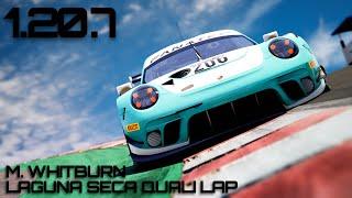 BoATV: M. Whitburn's insane 1:20.7 @ Laguna Seca | Porsche 911 GT3 | ACC ENG