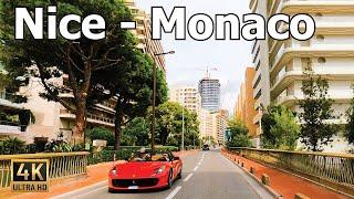 Nice to Monaco 4K - Scenic Drive in the French Riviera 2022