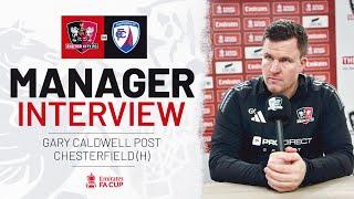  Gary Caldwell post Chesterfield (H) | Exeter City Football Club