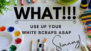 Have you got a TON of white scraps??? Let me show you some quick cards!