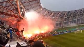 Legia Pyroshow in Dublin (FC Dundalk vs. Legia Warsaw 0:2 | Kibice Legii)