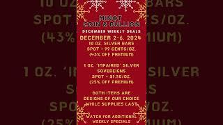 DECEMBER DEALS ALL MONTH LONG! #merrychristmas #gold #silver