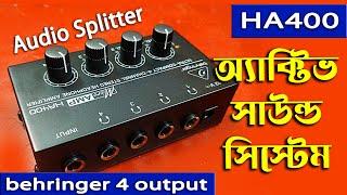 Behringer 4Channel Audio Splitter  Behringer HA400 4 Channel Headphone Amplifier   Microamp HA400