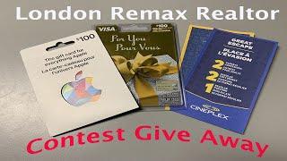 Live Draw Prize Giveaway, London Food Bank Drive, London Remax Realtor December 5th at 6pm