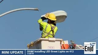 Mini Update: OG&E Installing LED Street Lights along Highway 412