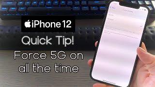 iPhone 12/12 Pro Quick Tip! Force 5G on!