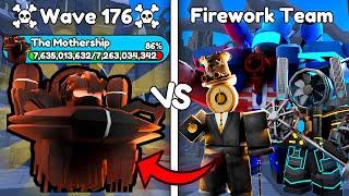 NEW SECRET BOSS vs FIREWORK TEAM  - Toilet Tower Defense | Roblox