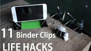 11 Binder Clips Life Hacks you can do it yourself [DIY]