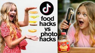 Viral TikTok PHOTO HACKS vs FOOD HACKS