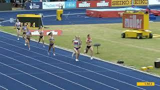 Women's 800m final at 2022 British Champs