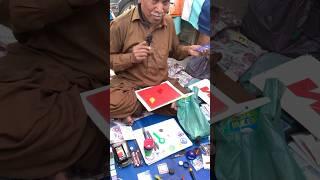 Build mountains with red ball by magician danish shahwaiz #chor bazar #biggest market #shorts