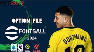 PES 2017 OPTION FILE 2024 FOR ALL PATCH