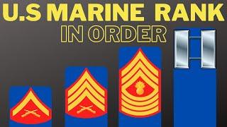 U.S. Marine Corps Ranks in order