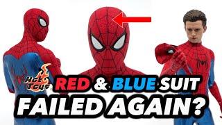 Hot Toys New Spider-Man Red & Blue Figure FAILED me AGAIN? No Way Home 1/6 Final Swing Suit Unboxing