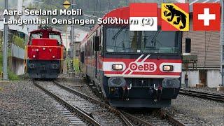 Aare Seeland mobil - Langenthal Oensingen Solothurn (2) April 2024 (4K) #switzerland #railway