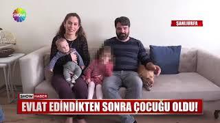 Evlat edindikten sonra çocuğu oldu!