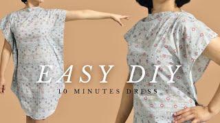 Just 10 Minutes! Easy DIY Dress