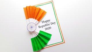 Easy Republic day card making / DIY republic day card/ Republic day greeting card /Republic day card