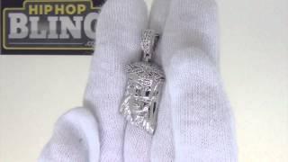 Micro Jesus | Solid Back | Iced Out Crown | Hip Hop Jewelry