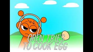 oren tries to cook egg but fails (REMAKE)