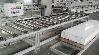 semi finished solid surface under water polishing line