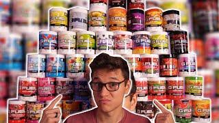 TRYING ALL THE G-FUEL FLAVORS OUT NOW & RANKING THEM FROM BEST TO WORST! - 2020