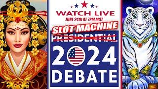  LIVE AT THE CASINO - THE REAL 2024 SLOT MACHINE DEBATE!    #casino #live #jackpot #debate  #slots