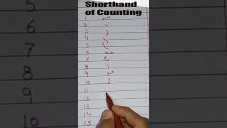 shorthand of counting