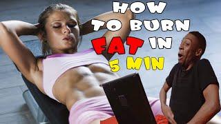 HOW TO BURN FAT  IN 5 MIN ( sexy workout )