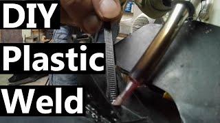 How to plastic weld with a solder iron and cable ties