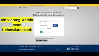 Aktivierung Admin Zugang zur Unionsdatenbank zur Sicherheit der Lieferkette