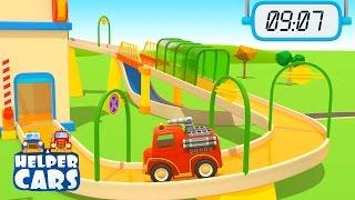 Helper cars | Cartoni animati per bambini:  Veicoli speciali e la gara di velocità