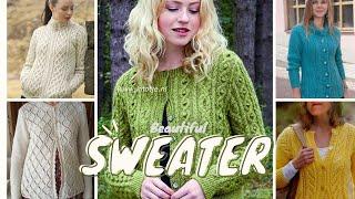 New Sweater Cardigan designs for girls and women | #sweaterdesign #sweater #cardigan