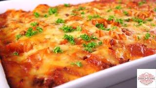 The Best Baked Spaghetti Recipe | BEST Baked Spaghetti Meaty Cheesy Recipe