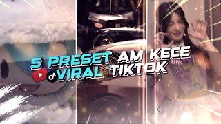 5 PRESET JJ ALIGHT MOTION KECE VIRAL TIKTOK‼️2024 - SOUND TERBARU 