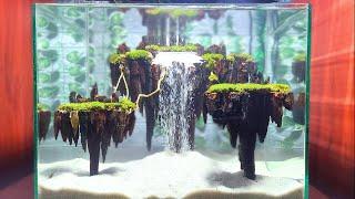 DIY Sand Waterfall Aquarium | Avatar Flying Island Version 2