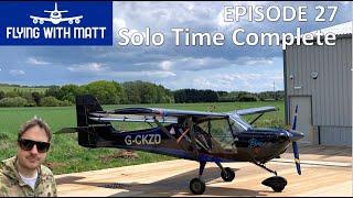 Flying With Matt - Solo Time Complete - NPPL License - Eurofox Microlight - Learning To Fly