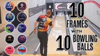 I Bowled 1 Game with 10 Different Bowling Balls | Andrew Anderson Bowling