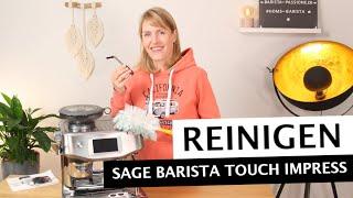 SAGE BARISTA TOUCH IMPRESS reinigen - Dampfstab, Brühgruppe, Entkalkung, Wasserfilter & Mahlkegel