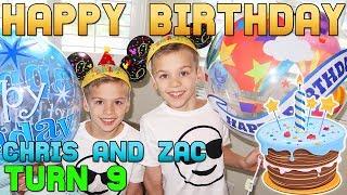 HAPPY BIRTHDAY!!  Twins Chris & Zac Turn 9!