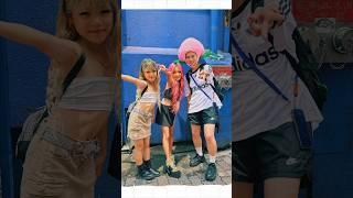 5人のピンクヘアーと写真を撮ったよ🩷#shorts