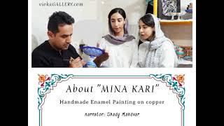 mina kari | persian handicrafts | Handmade Enamel Painting on copper