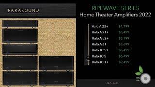 Parasound Halo Amplifiers 2022 - A 23+, A21+, A 52, A 31, JC 51, JC 5, JC 1+