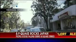 VIDEO: People Dodge Falling Debris During Quake