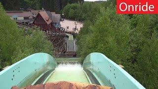 Freizeitpark Plohn - Wildwasserbahn - Onride (POV / Camcorder Footage)