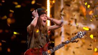 Olly Pearson 11-Year-Old Guitarist Got Amanda's GOLDEN BUZZER with His Guitar Skills