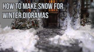 How To Make Snow for Winter Dioramas | Model Realistic Snow Effect Using Simple Materials